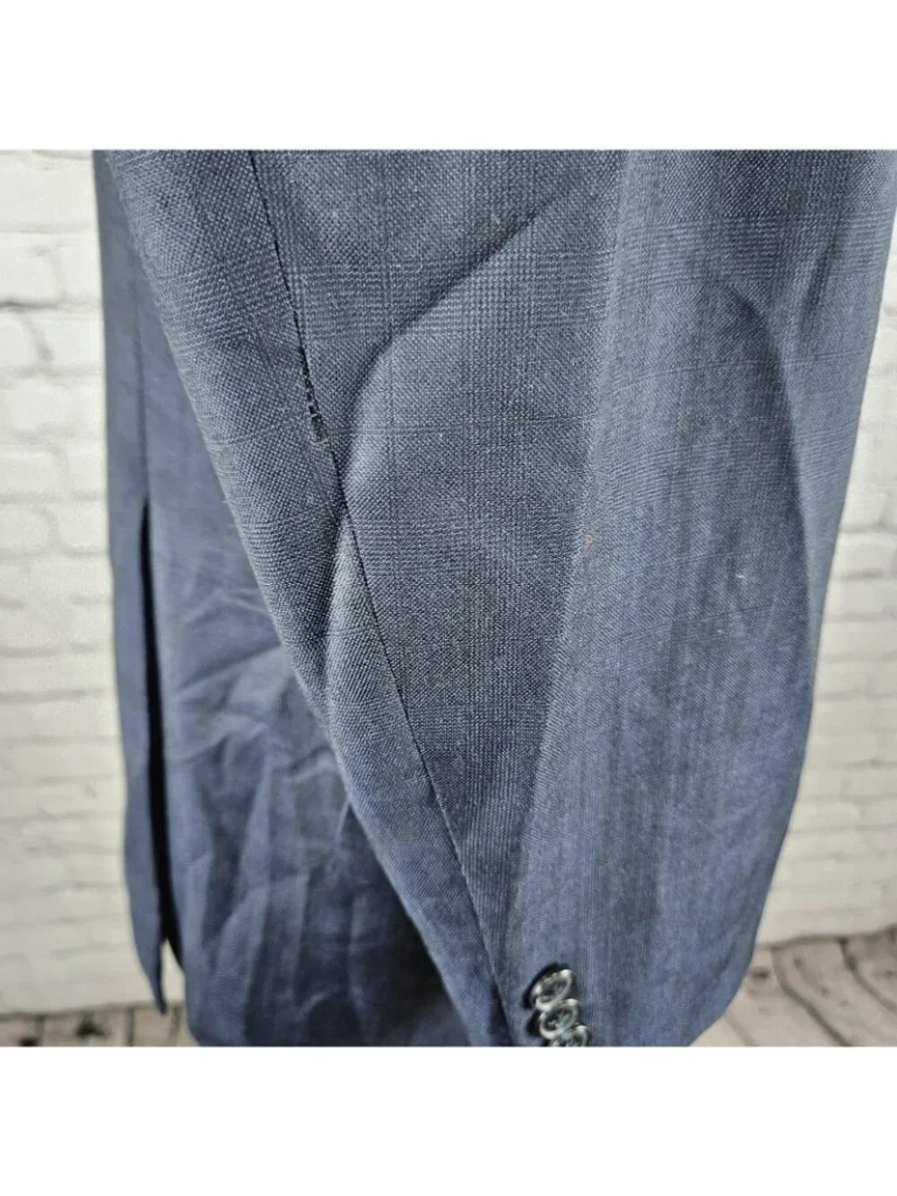 Jos A Bank Reserve Navy 100% Wool Savile Tailored Fit Peak Blazer Sport Coat 41R